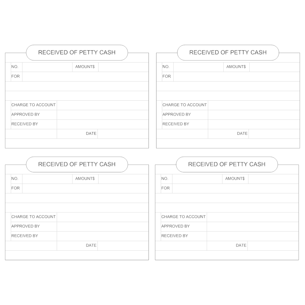 Example Image: Petty Cash Received Form