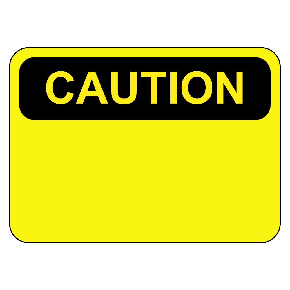 Example Image: Caution Sign