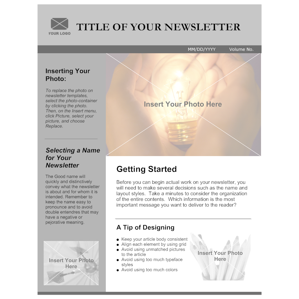 Example Image: Company Newsletter