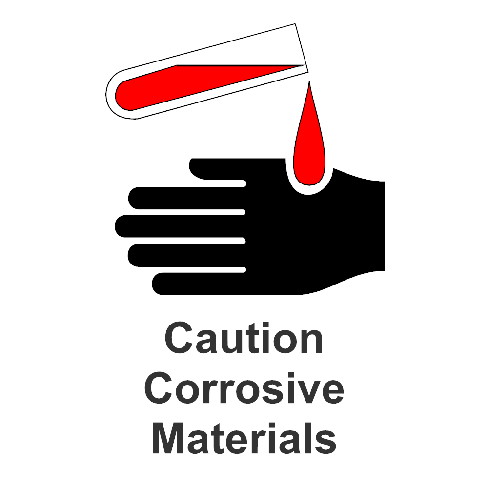 Example Image: Corrosive Material Sign
