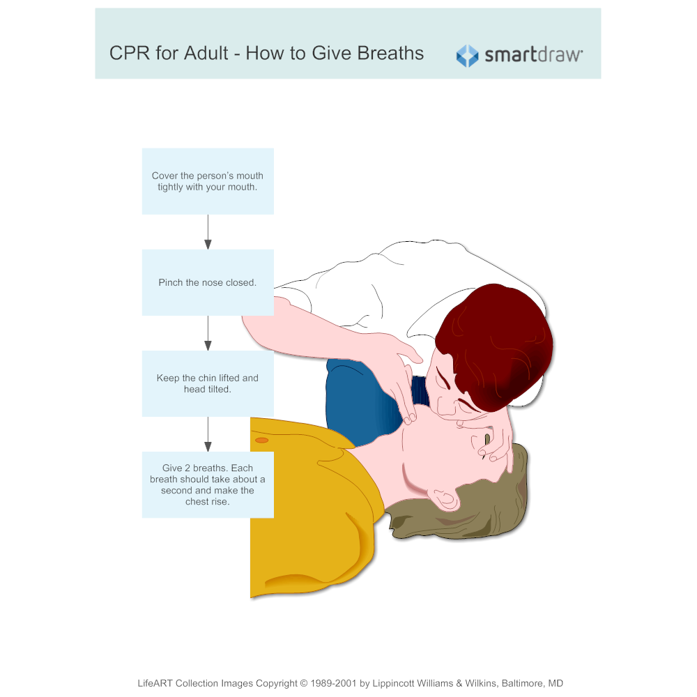 Example Image: CPR for Adult 2 - How to Give Breaths