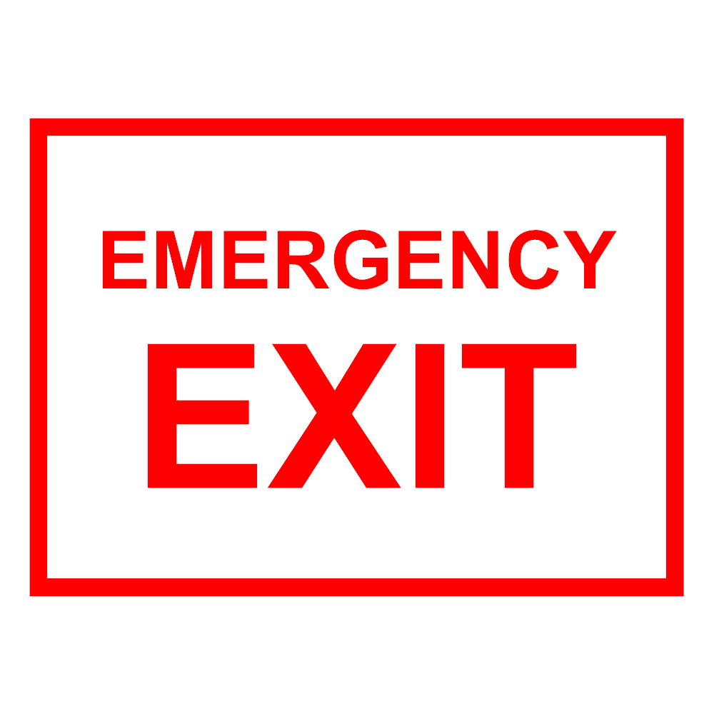 Example Image: Emergency Exit Sign