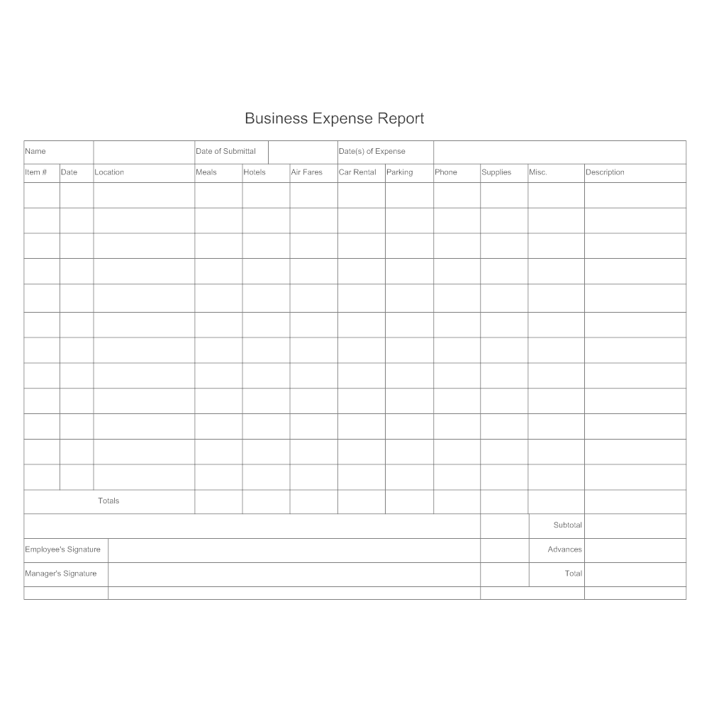 Example Image: Expense Report