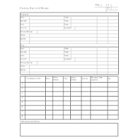 Family Record Sheets