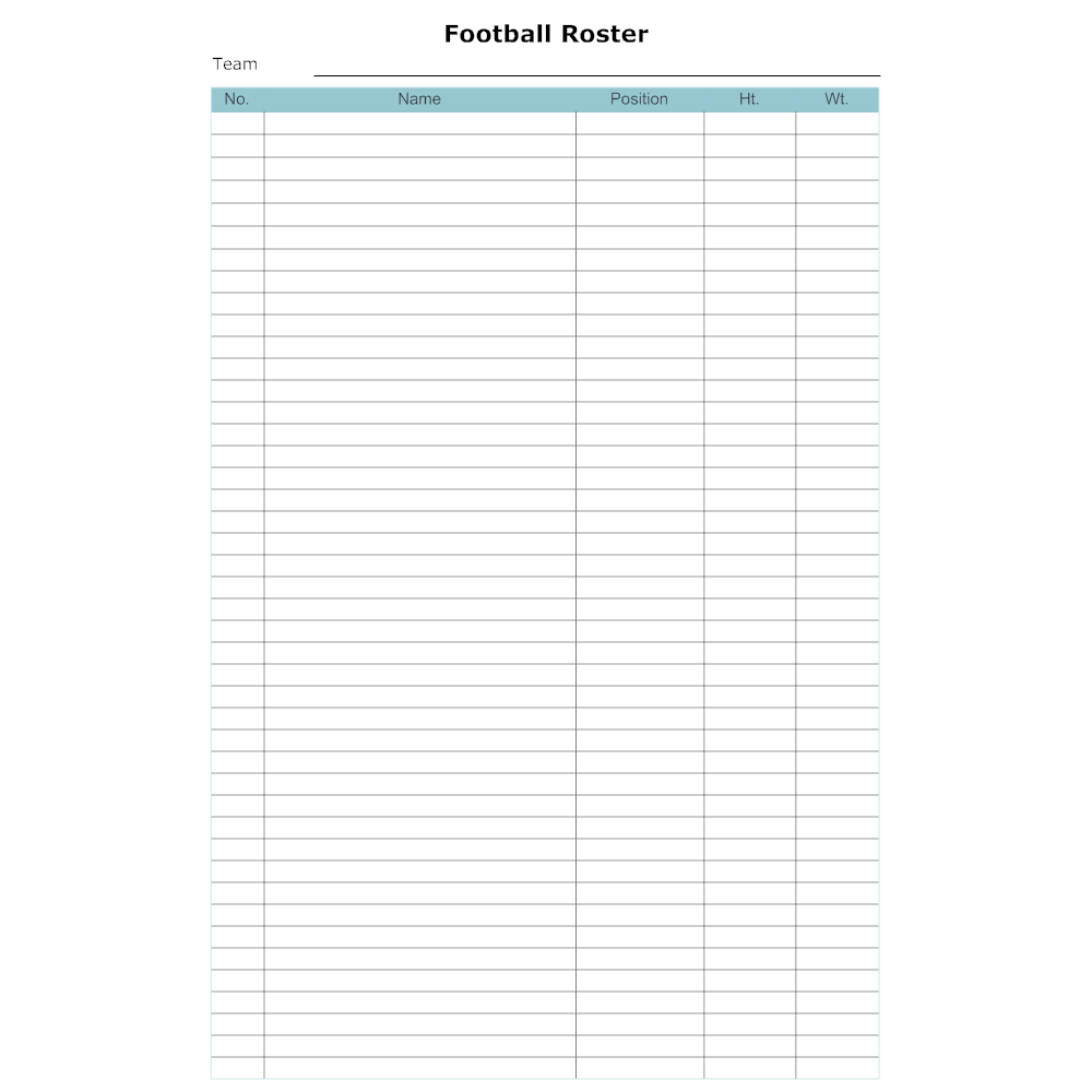 Example Image: Football Roster