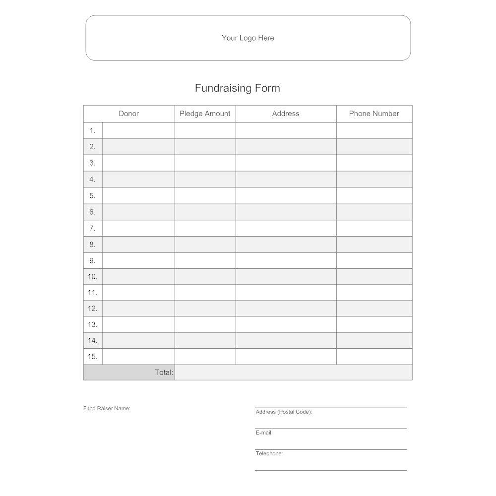 Example Image: Fundraising Form