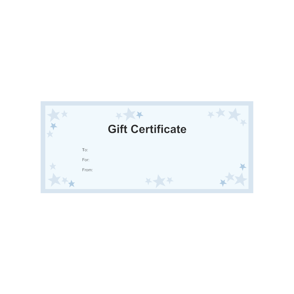 Example Image: Gift Certificate Template 7