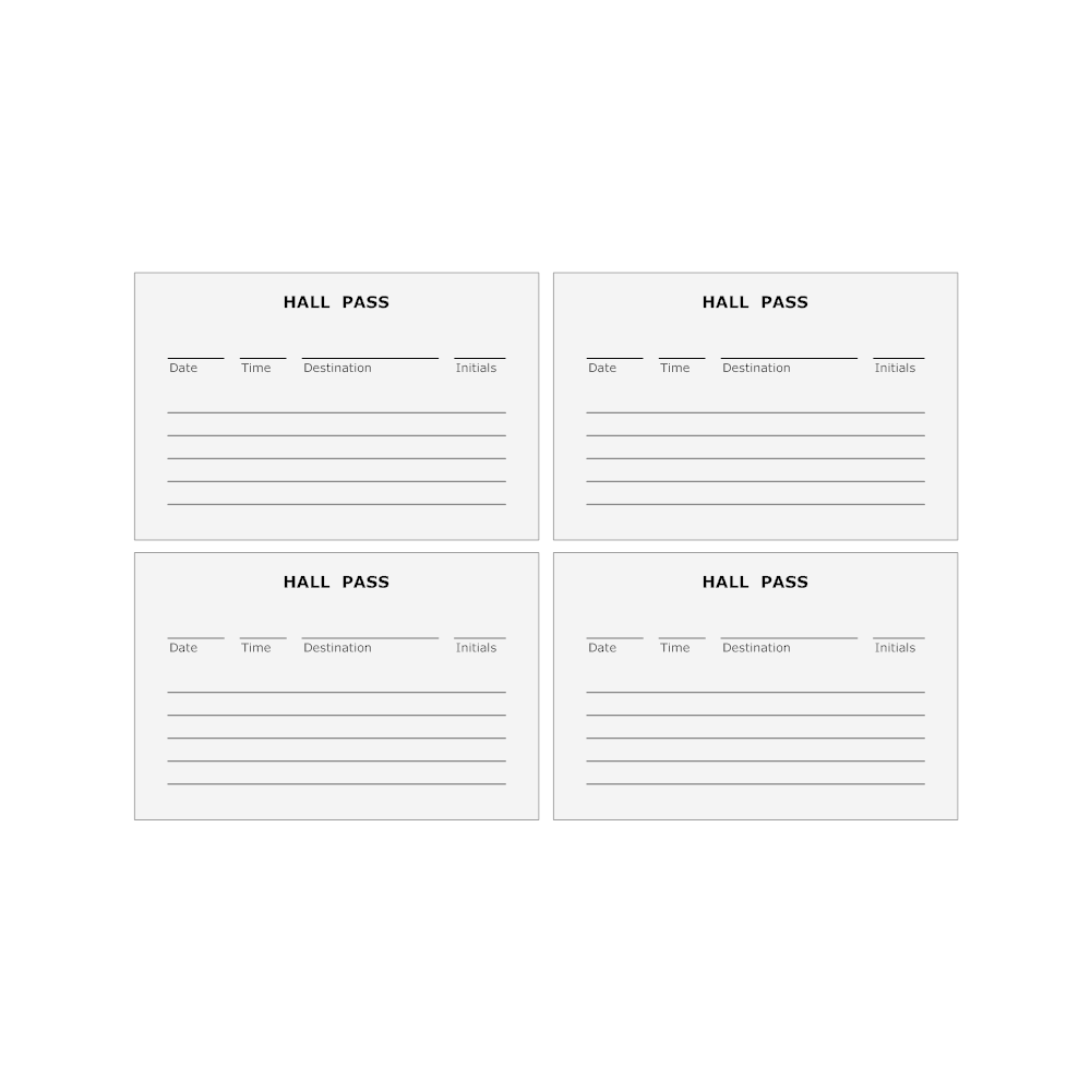 Example Image: Hall Pass Template
