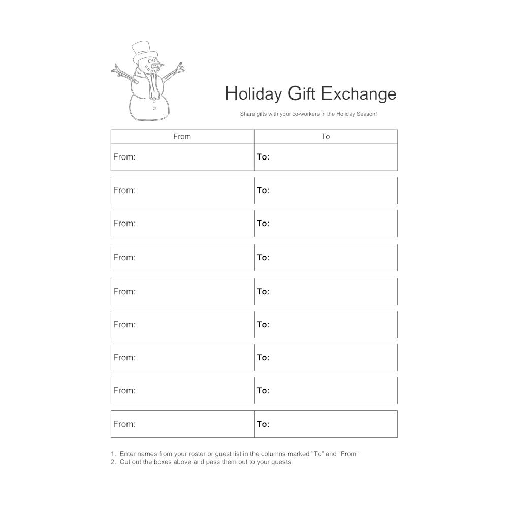 Example Image: Holiday Gift Exchange