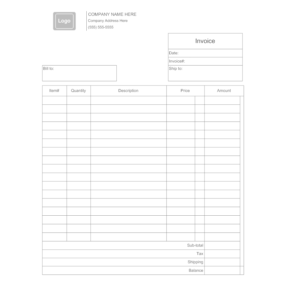 Example Image: Invoice Template 3