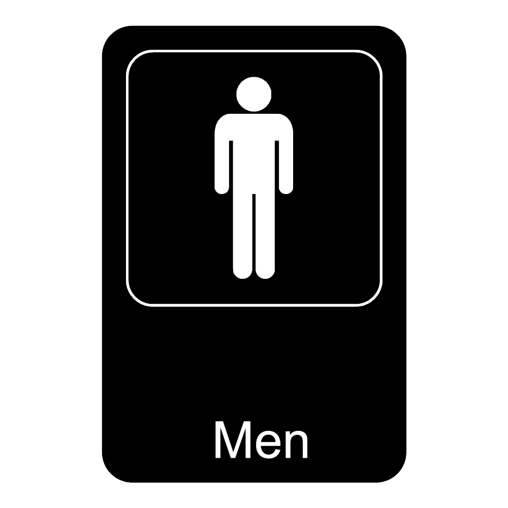 Example Image: Men Restroom Sign