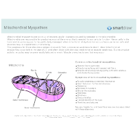 Mitochondrial Myopathies