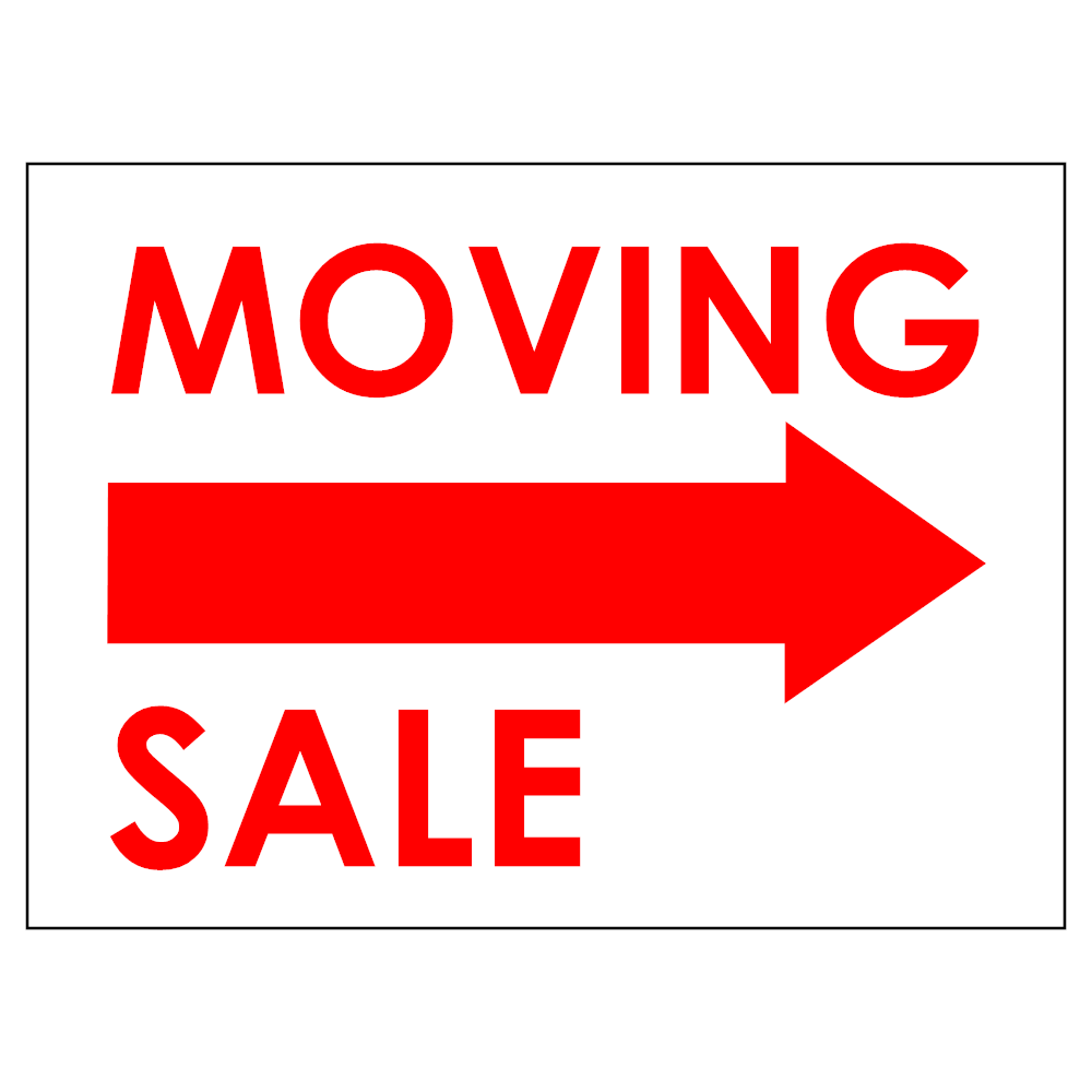 Example Image: Moving Sale Sign