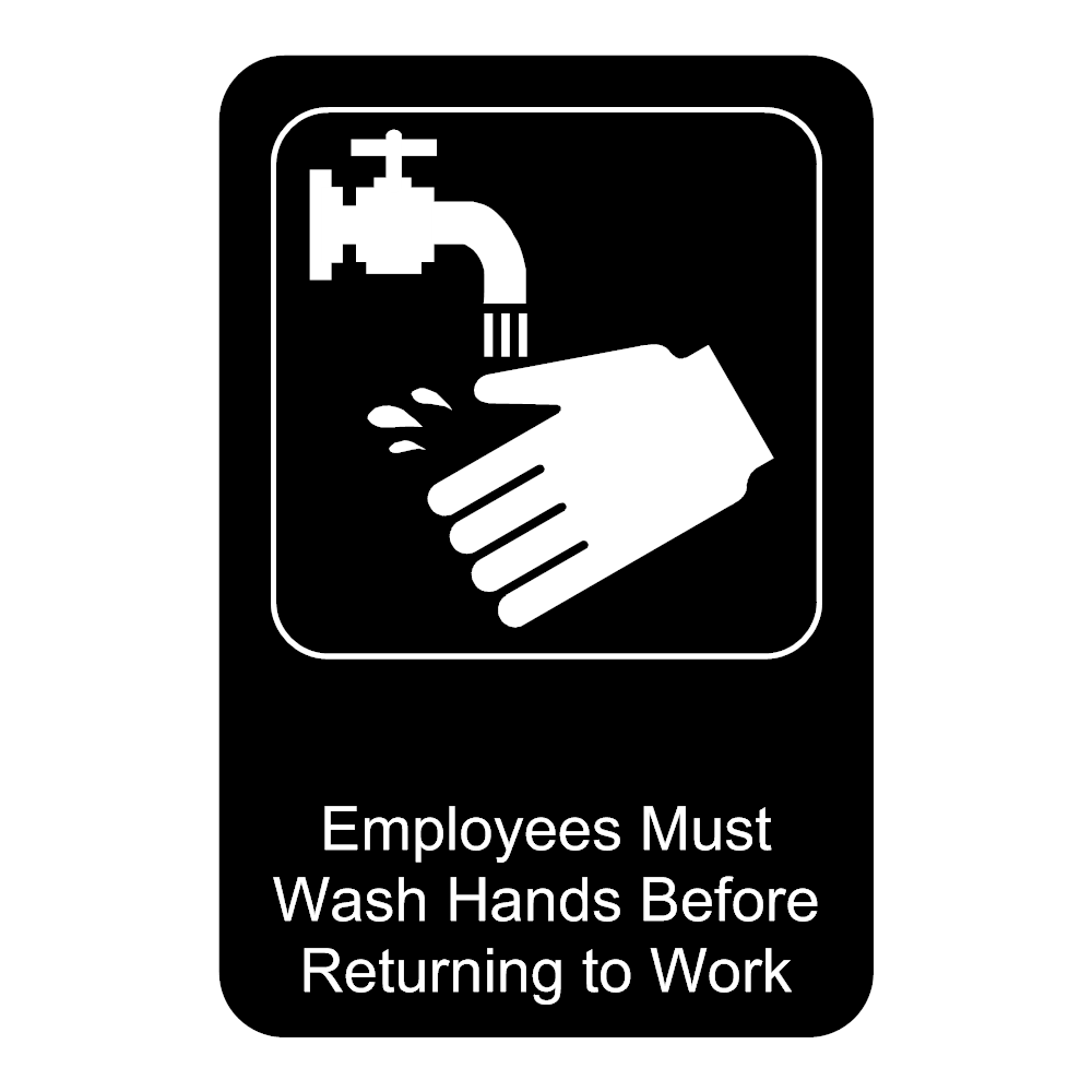 Example Image: Must Wash Hands Sign