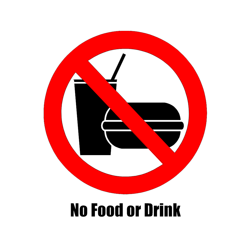 Example Image: No Food or Drink Sign
