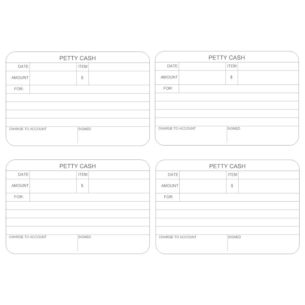Example Image: Petty Cash Form