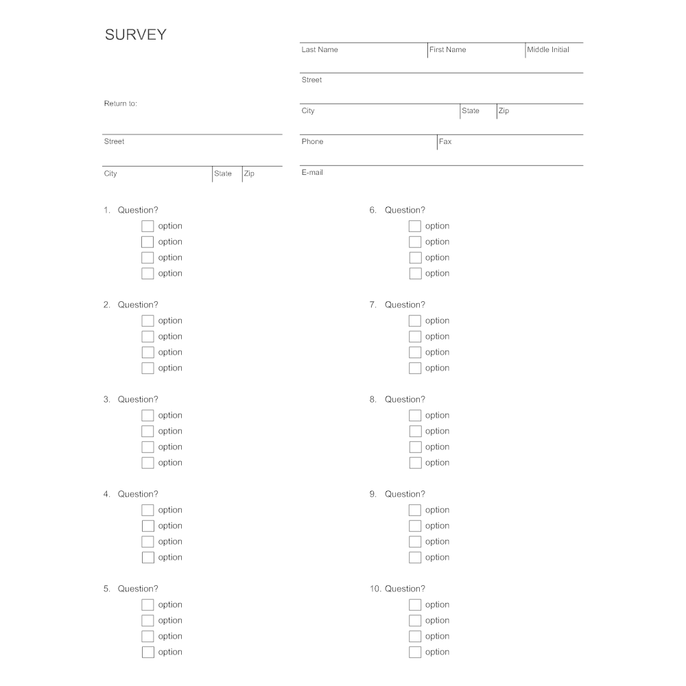 Example Image: Survey Template 3