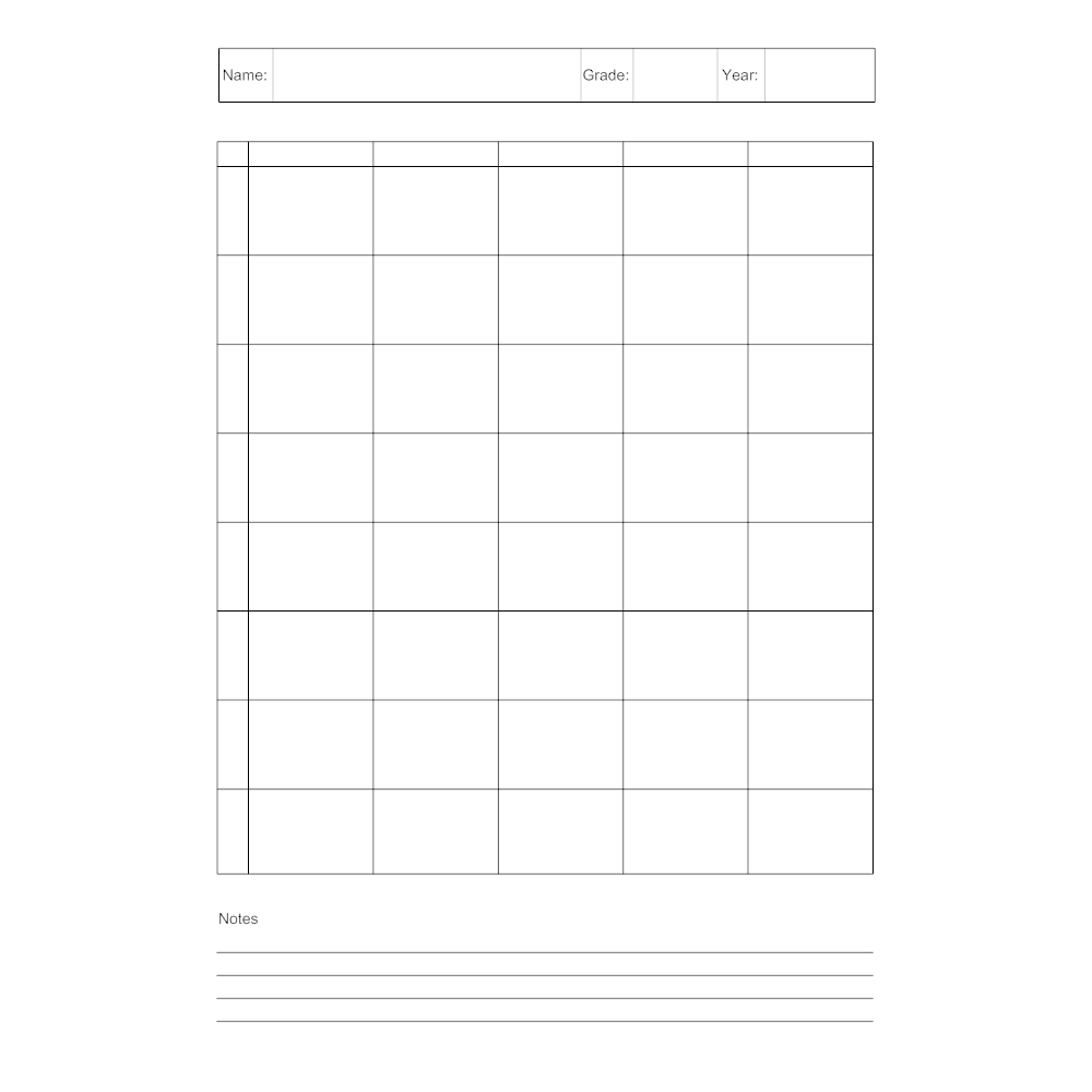 Example Image: Weekly Planner Template